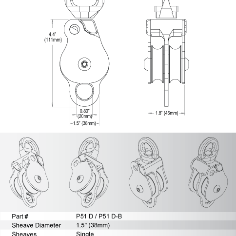 Omni-Block SWIVEL PULLEY