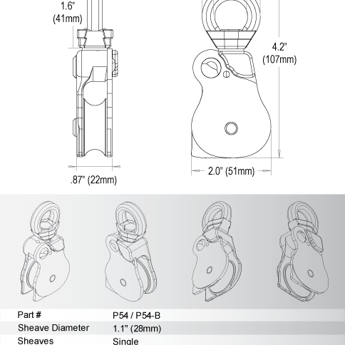 Omni-Block SWIVEL PULLEY