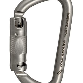 rockD Stainless Steel Carabiner - auto locking